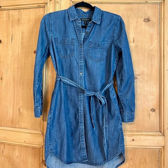 Banana Republic Blue Denim Shirt Dress - Picture 1 of 6